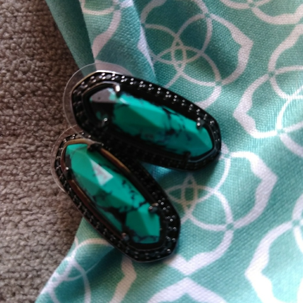 Kendra Scott Teal Stud Earrings